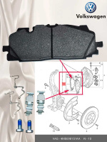 Тормозные колодки VW 4MO-698-151-AA